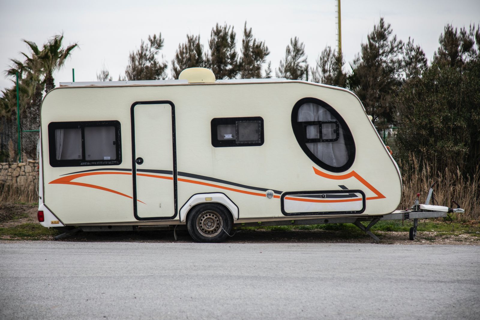 caravan in Scotland